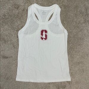 NWOT Nike White Racerback Tank Top with Stanford Logo
